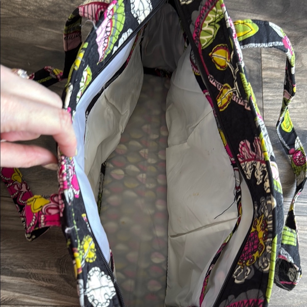Vera Bradley Black and Pink Baby Bag with Floral Design - Picture 7 of 7